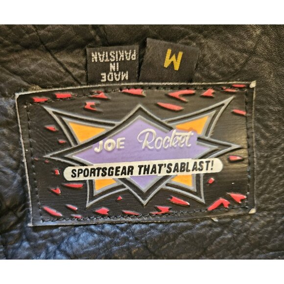 Joe Rocket Mens Black Leather Chaps Medium Open Back Pant 28"-32" Waist - Picture 8 of 13